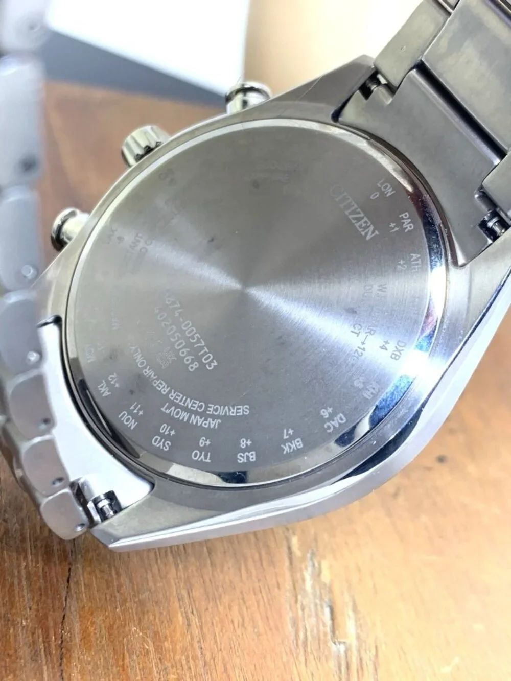 Citizen Tsuki-Yomi A-T Men's Watch BY1010-57H Eco Drive Moonphase Titanium 43mm